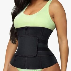 TrainingGirl Women Waist Trainer Cincher Corset Tummy Control Workout Sweat Band